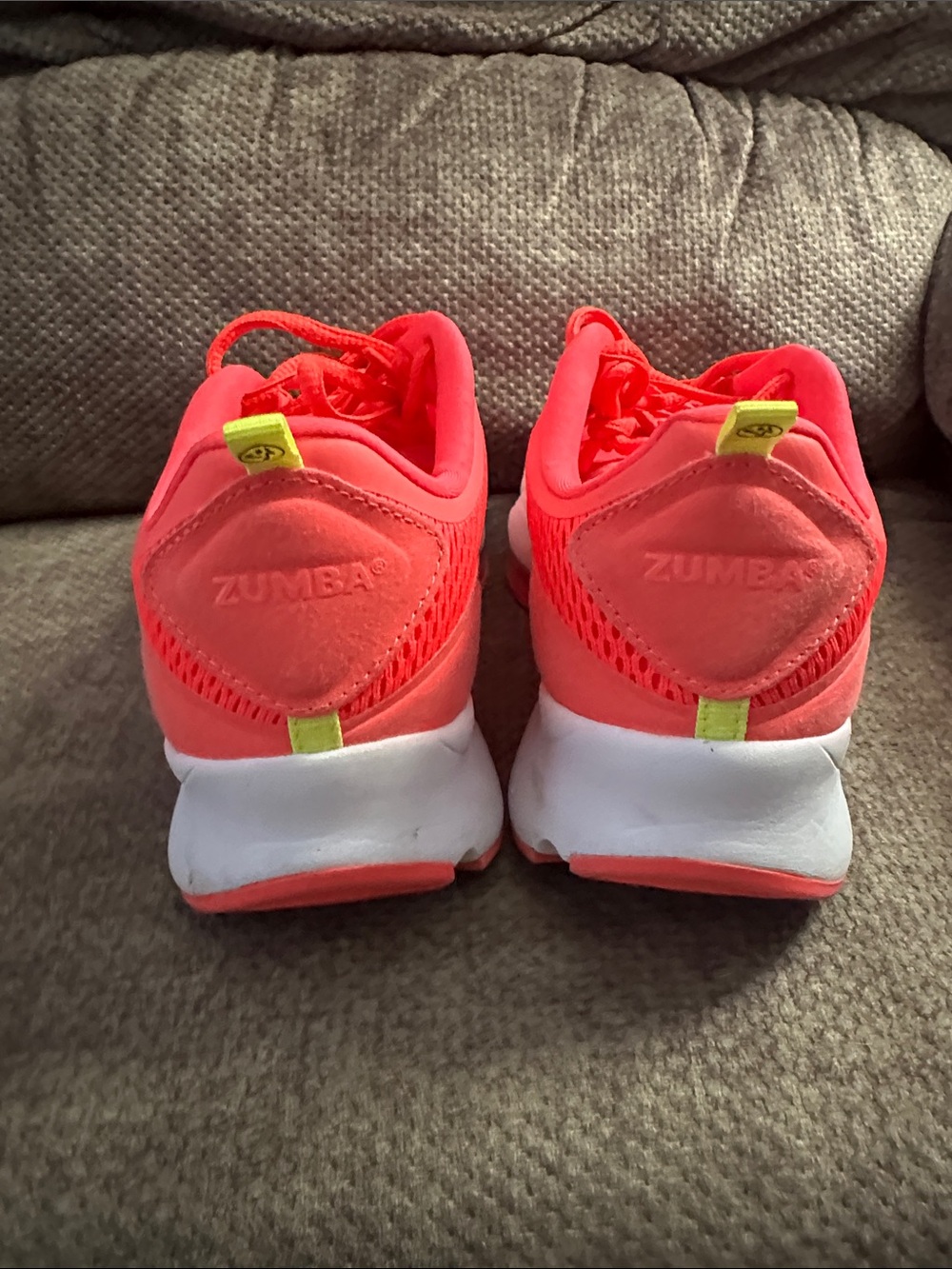 Zumba Fitness Neon Pink & Lime Pull-Tab Women's Sneakers - Picture 7 of 7